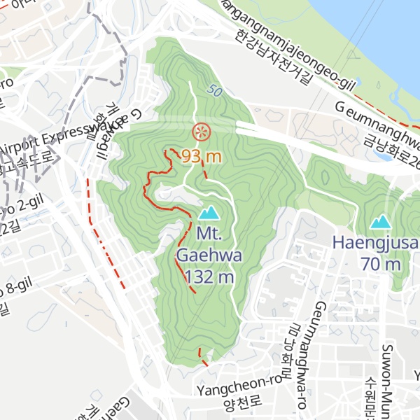 Map of Gaehwasan