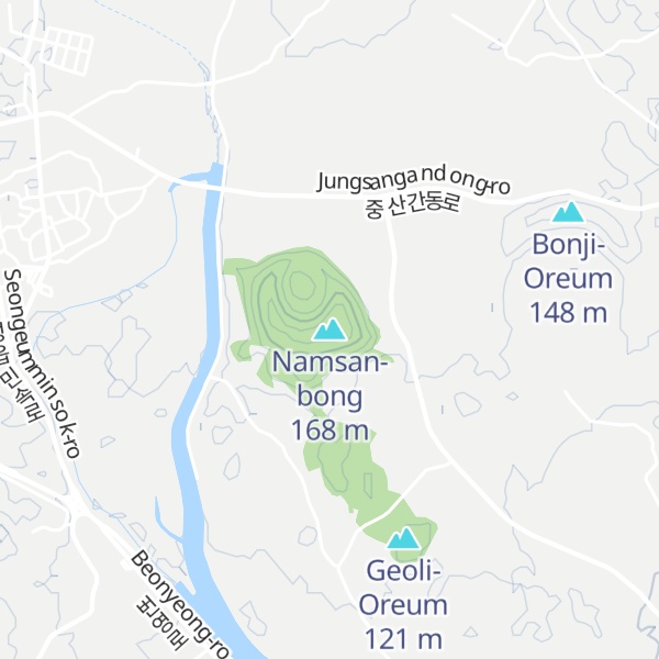 Map of Namsan-bong