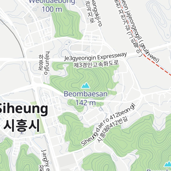 Map of Beombaesan