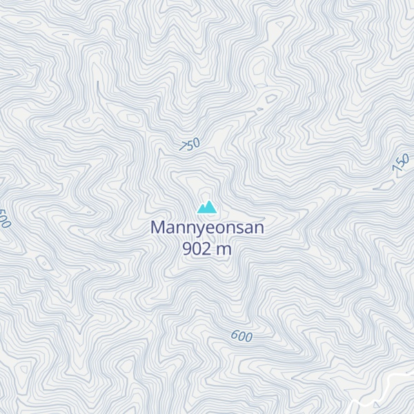 Map of Mannyeonsan