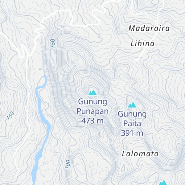 Map of Gunung Punapan