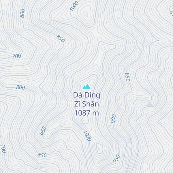 Map of Dà Dǐng Zǐ Shān
