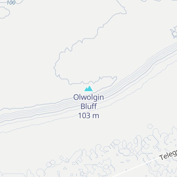 Map of Olwolgin Bluff