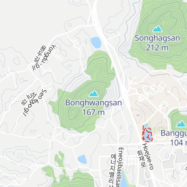 Map of Bonghwangsan