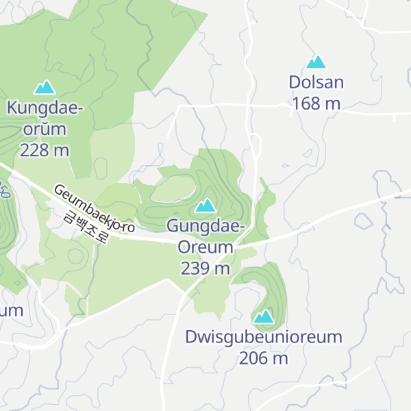 Map of Gungdae-Oreum