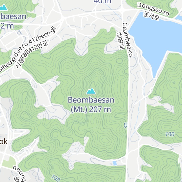 Map of Beombaesan (Mt.)