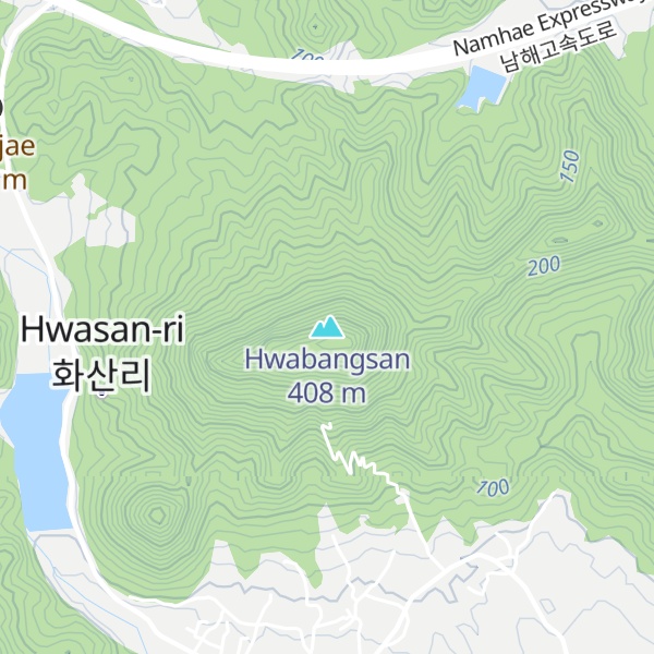 Map of Hwabangsan