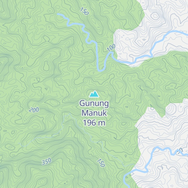 Map of Gunung Manuk