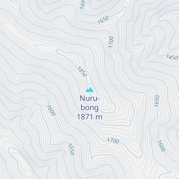Map of Nuru-bong