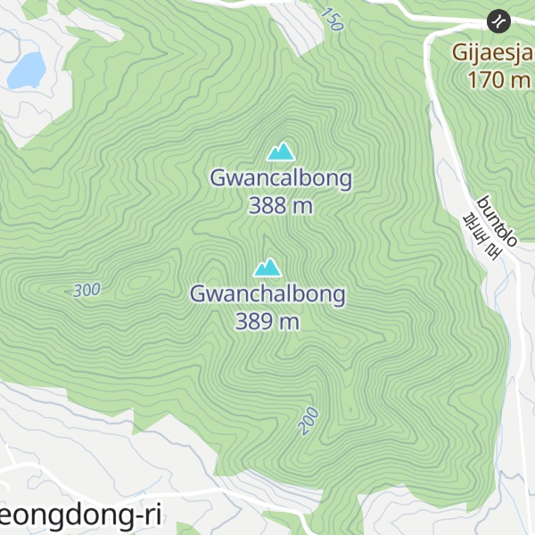 Map of Gwanchalbong