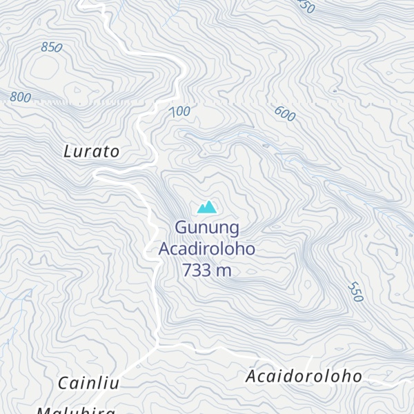 Map of Gunung Acadiroloho