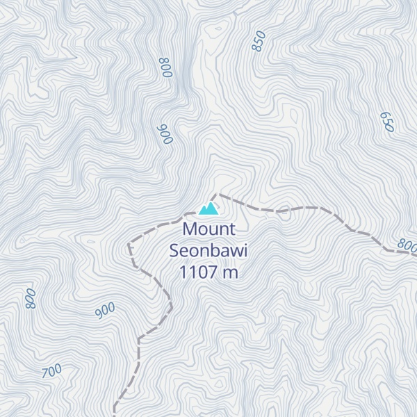 Map of Mount Seonbawi