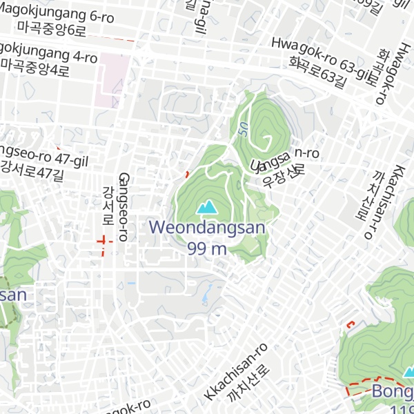 Map of Weondangsan
