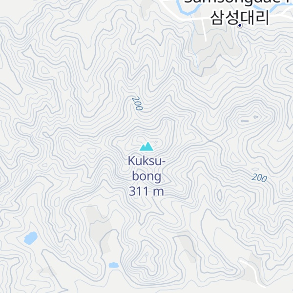 Map of Kuksu-bong