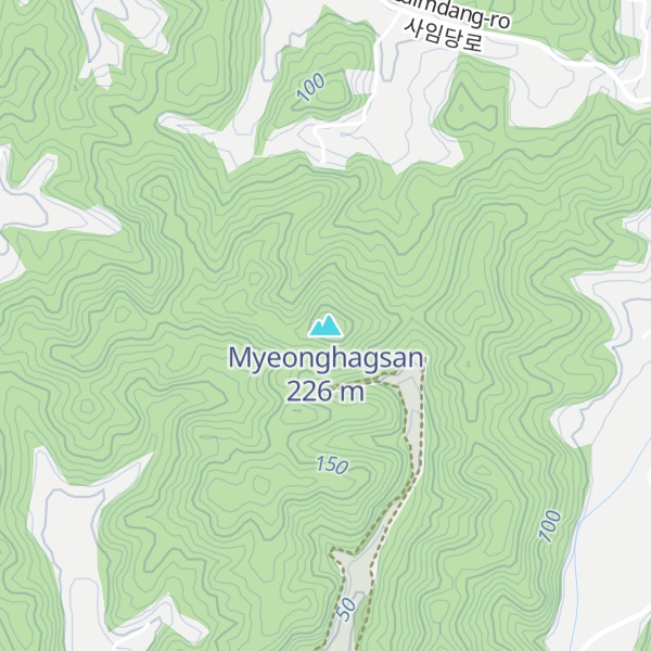 Map of Myeonghagsan