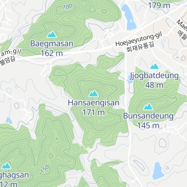 Map of Hansaengisan