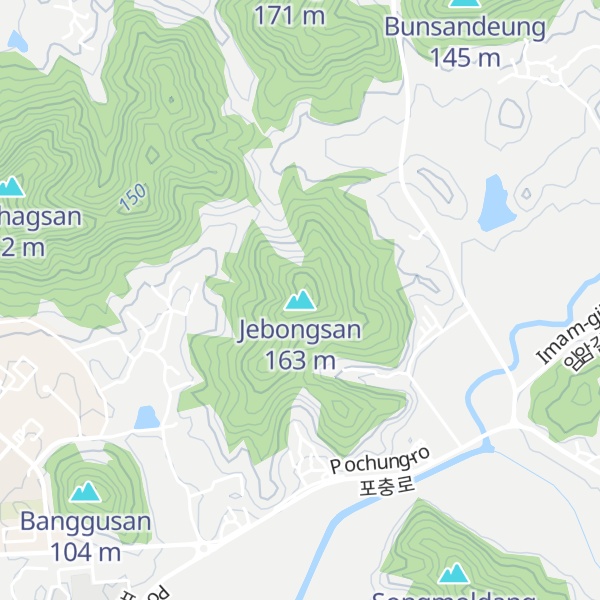 Map of Jebongsan