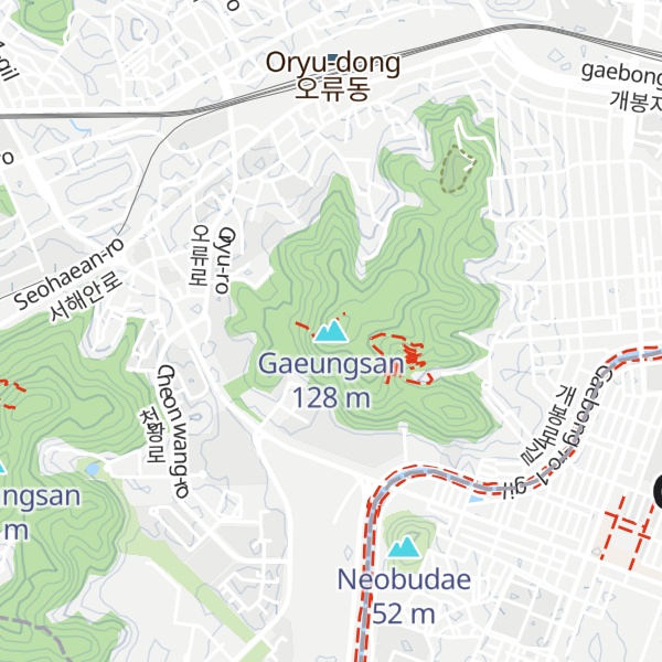 Map of Gaeungsan