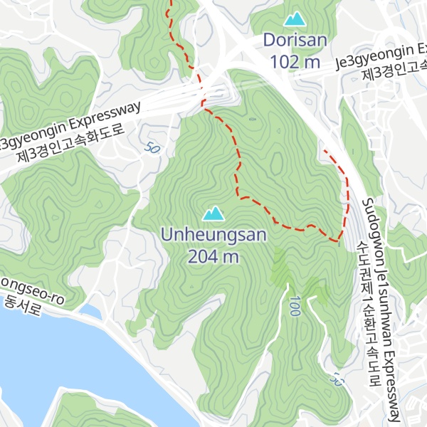 Map of Unheungsan