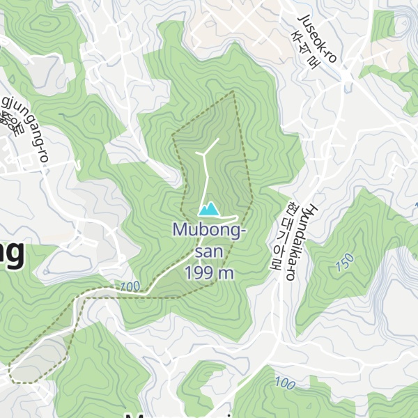 Map of Mubong-san