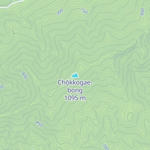 Map of Chŏkkogae-bong