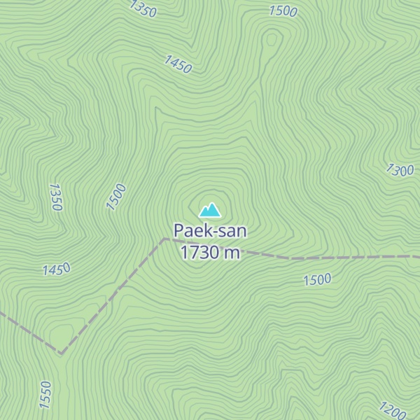 Map of Paek-san