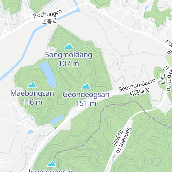 Map of Geondeogsan