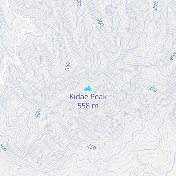Map of Kidae Peak