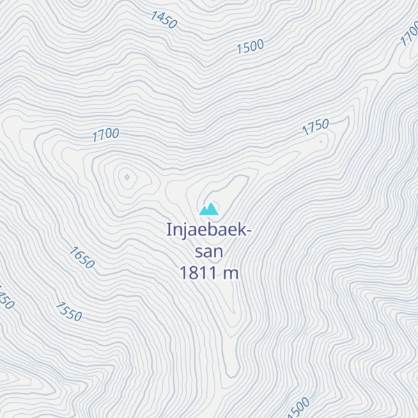 Map of Injaebaek-san
