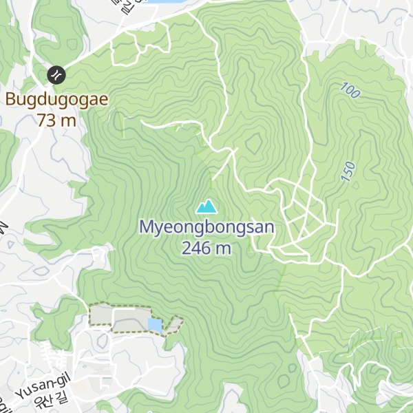 Map of Myeongbongsan
