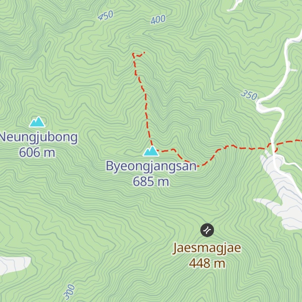 Map of Byeongjangsan