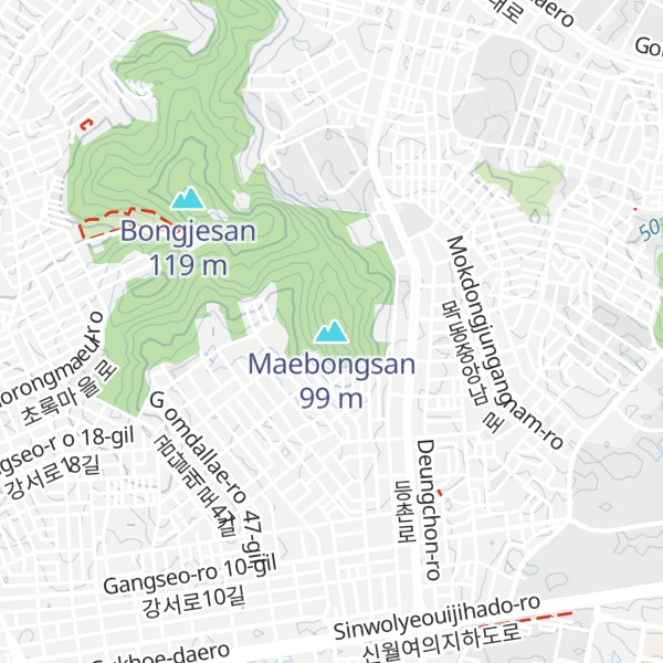 Map of Maebongsan