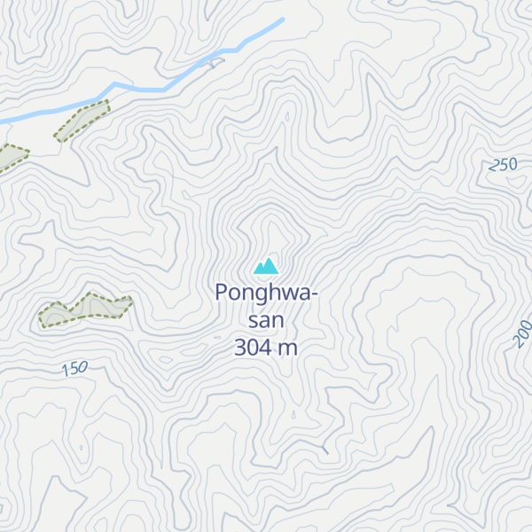 Map of Ponghwa-san