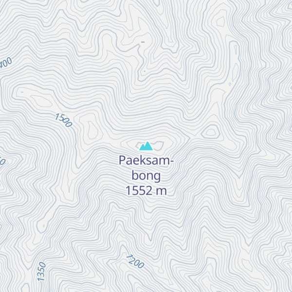 Map of Paeksam-bong