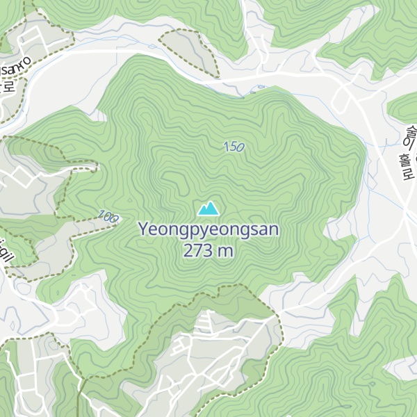 Map of Yeongpyeongsan