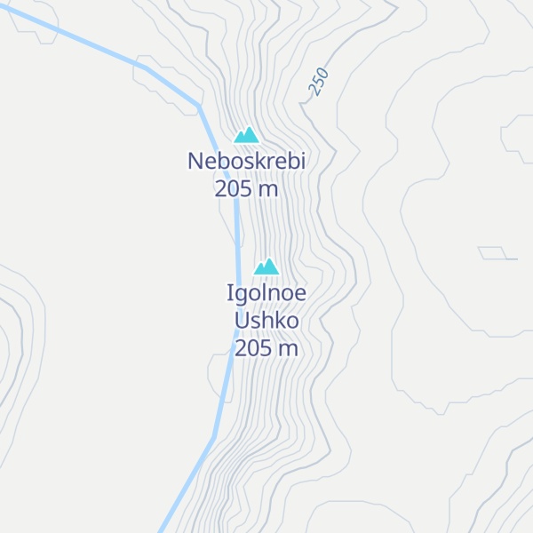 Map of Igolnoe Ushko