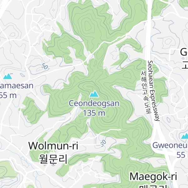 Map of Ceondeogsan