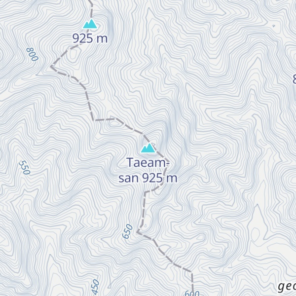Map of Taeam-san