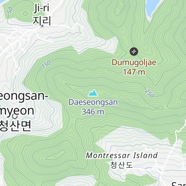 Map of Daeseongsan
