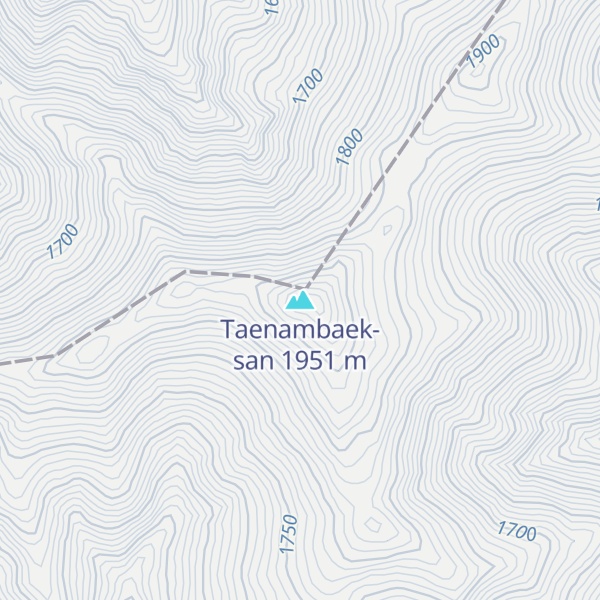 Map of Taenambaek-san