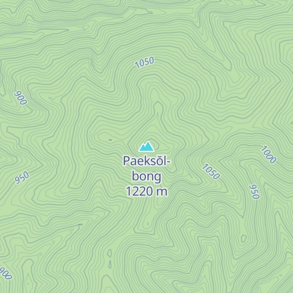 Map of Paeksŏl-bong