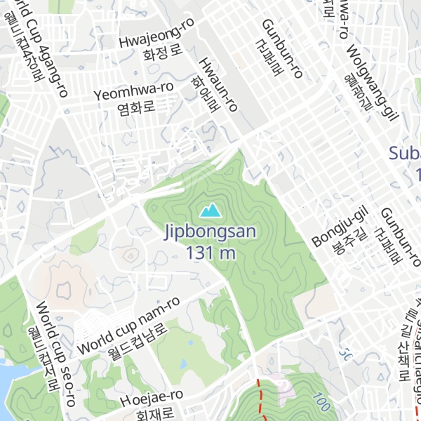 Map of Jipbongsan