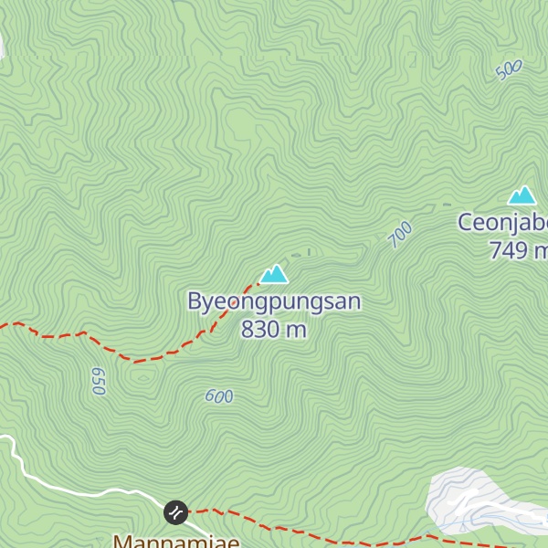 Map of Byeongpungsan