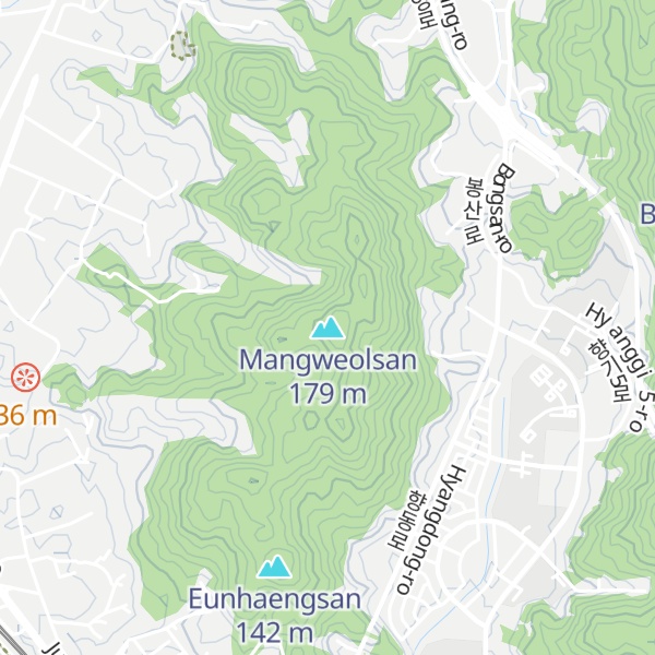 Map of Mangweolsan