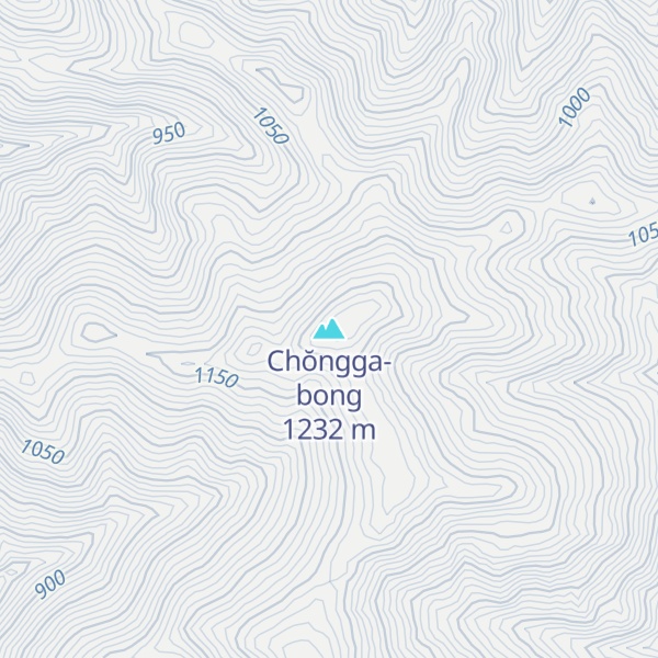 Map of Chŏngga-bong