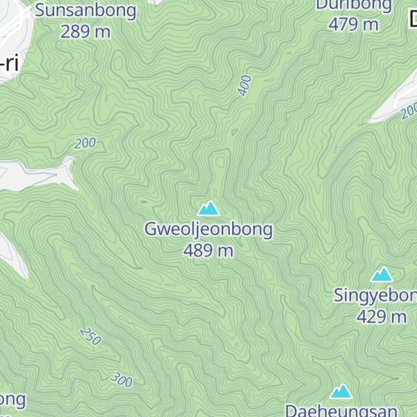 Map of Gweoljeonbong