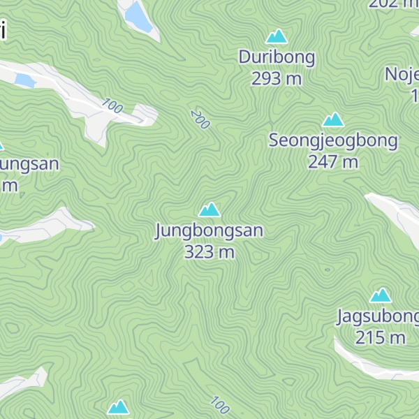 Map of Jungbongsan