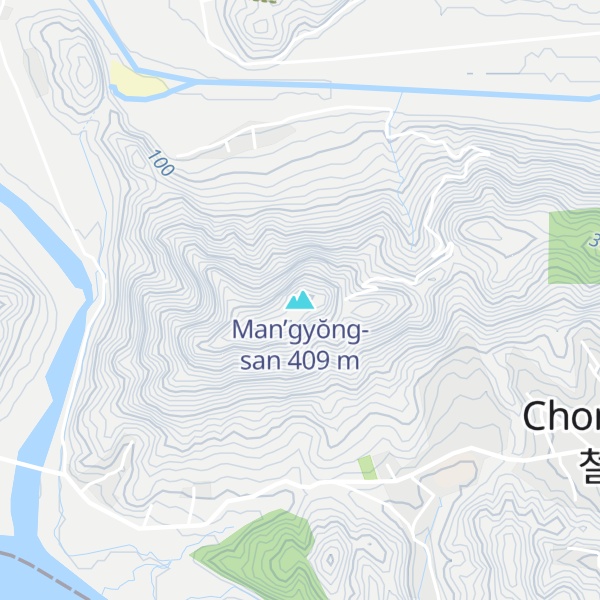 Map of Man’gyŏng-san