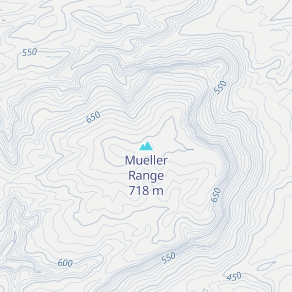 Map of Mueller Range