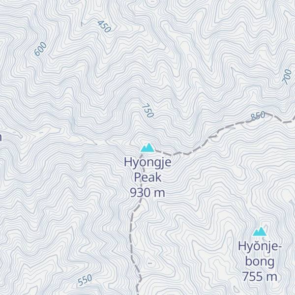 Map of Hyongje Peak